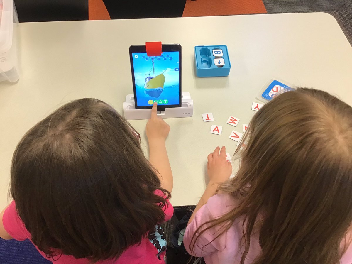LaurenVargas109's tweet photo. Kinder is LOVING the new Osmo games! I love watching them work collaboratively and be incredibly excited about learning ❤️ 
#OsmoGeniusKit https://t.co/ECIIcfLVmT