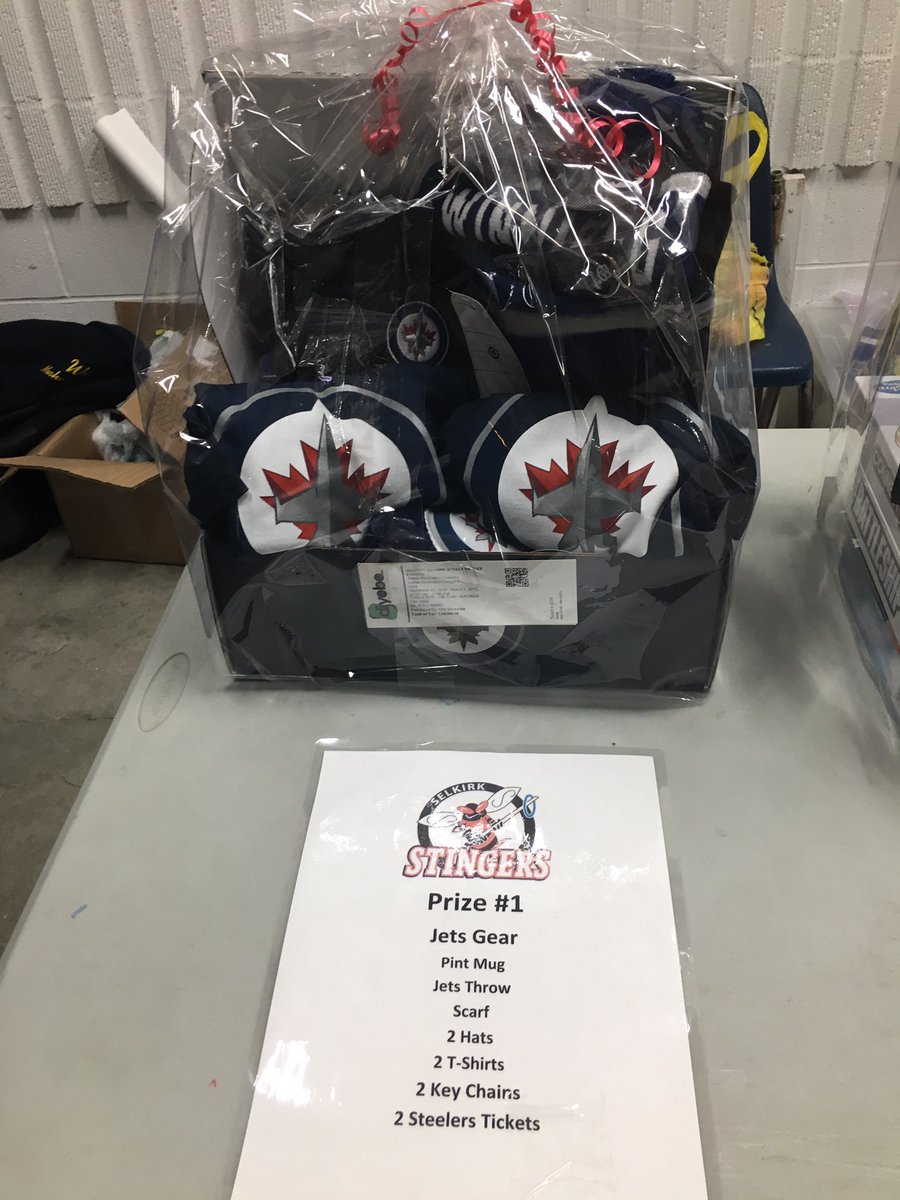 Some great prizes at the #ringsofsteel #ringette tournament