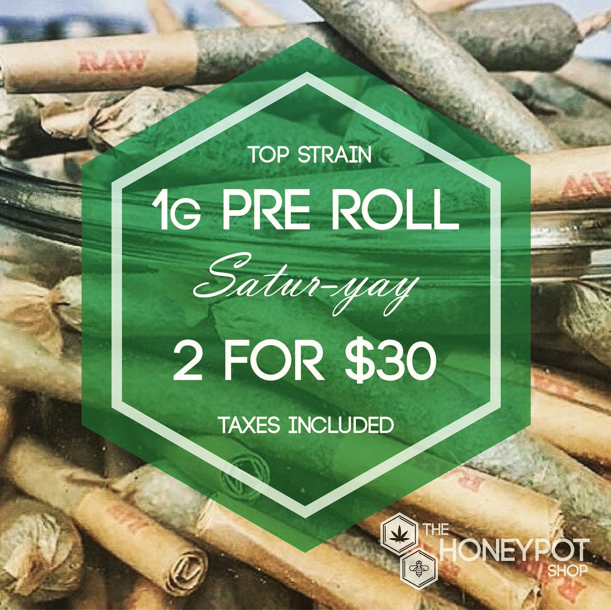 honeypotnorman's tweet image. Happy Satur-YAY! This deal is only good tomorrow 1-12-19! Come and see us from 10am-7pm. #sourdiesel #trueog #gorillaglue #girlscoutcookies #1g #prerolls #saturyay