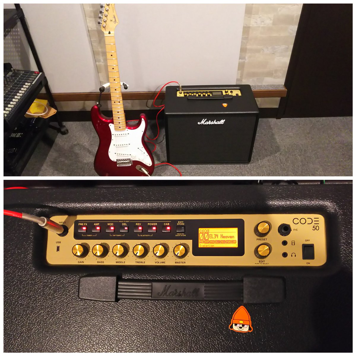 MsStudio_Odawar's tweet image. スタジオにMarshall Code50設置しました。Marshall Getwayをダウンロードして是非お試し下さい🎵
#MarshallCode50
#M&apos;sStudio
#エムズスタジオ
#小田原音楽スタジオ