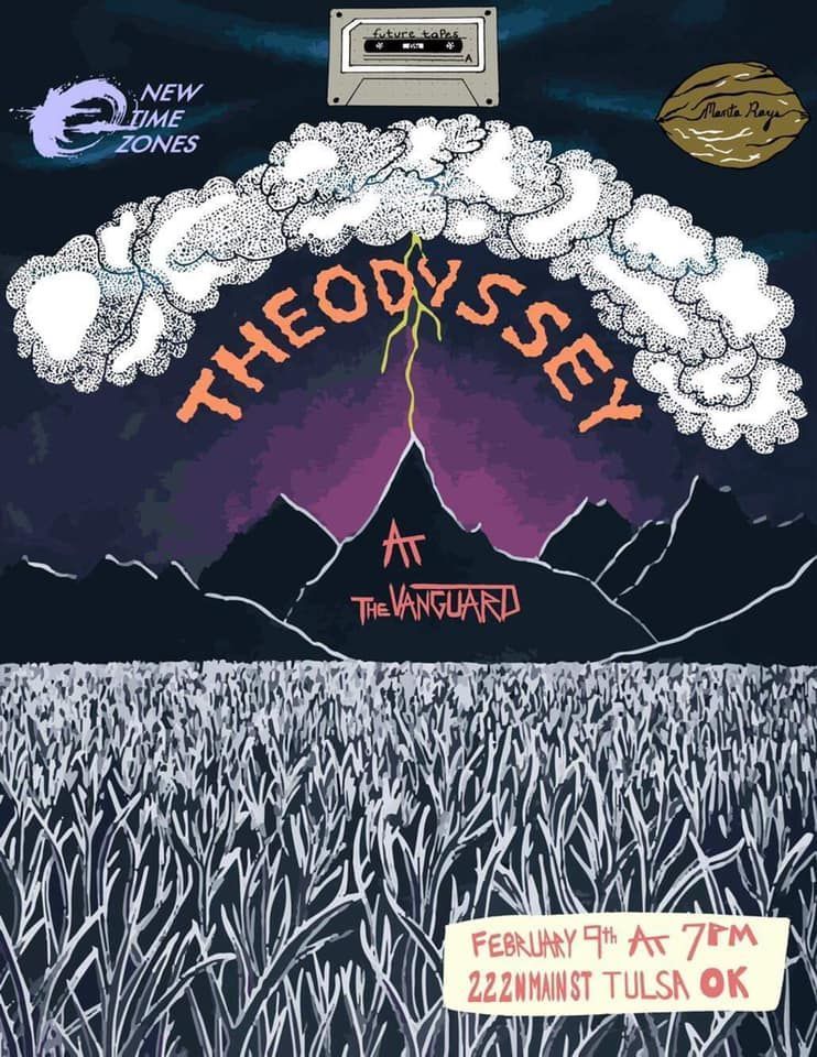 The Vanguard Tulsa (@tulsavanguard) on Twitter photo Saturday, 02/09 ///
<a href="/theodysseymusic/">The Odyssey</a> EP Release
w/ <a href="/mantaraaays/">Manta Rays</a> // <a href="/futuretapesband/">Future Tapes</a> // <a href="/New_Time_Zones/">New Time Zones</a>
Get tickets: buff.ly/2LUBSfQ Saturday, 02/09 ///
<a href="/theodysseymusic/">The Odyssey</a> EP Release
w/ <a href="/mantaraaays/">Manta Rays</a> // <a href="/futuretapesband/">Future Tapes</a> // <a href="/New_Time_Zones/">New Time Zones</a>
Get tickets: buff.ly/2LUBSfQ