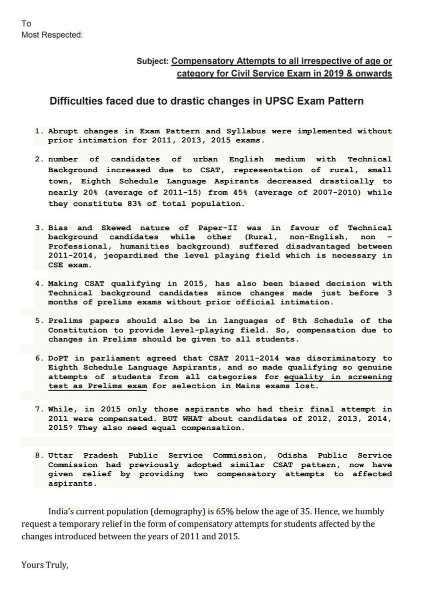 Aperfection7's tweet image. @RahulGandhi plz see y they r demanding #compensatoryAttempts and for this on #hungerStrikeUPSC