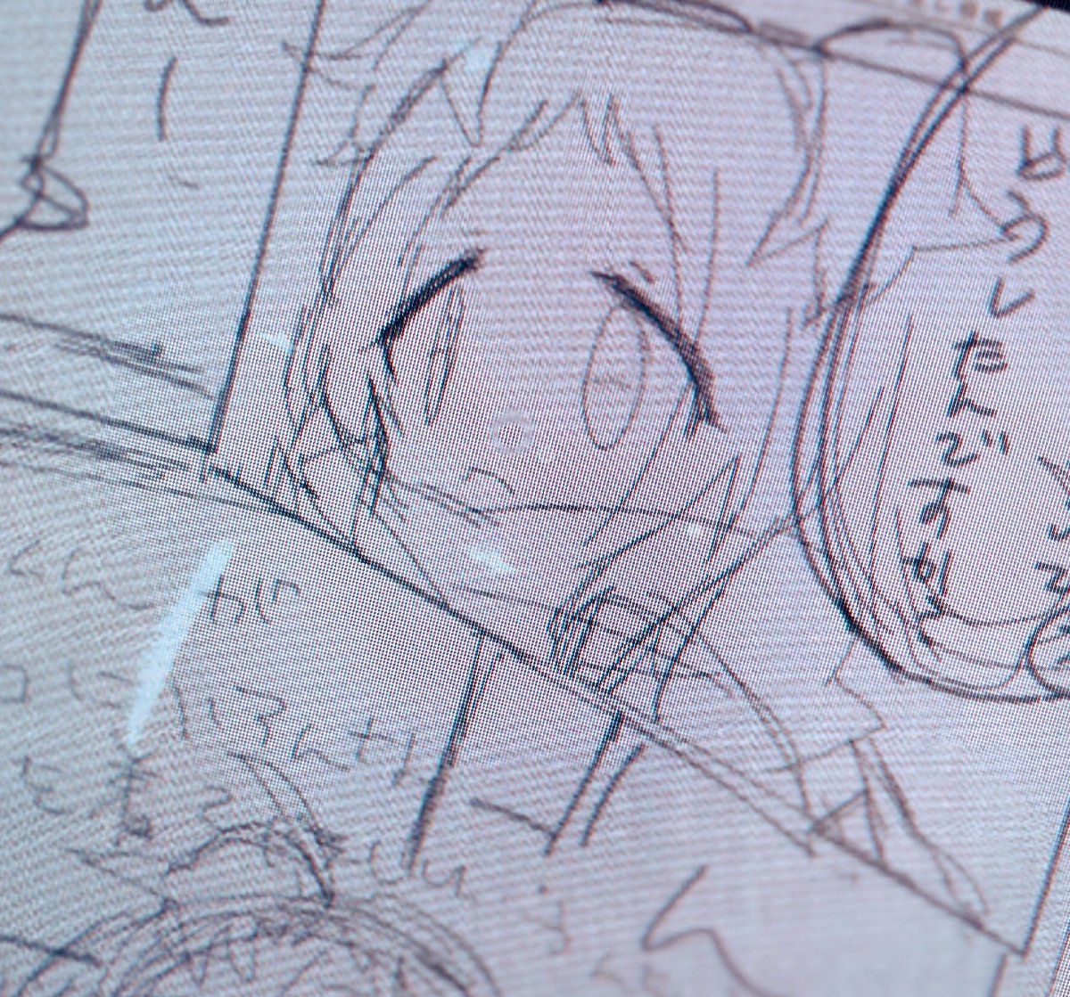 原稿で描いてたこの顔ほんと溶けてる() 