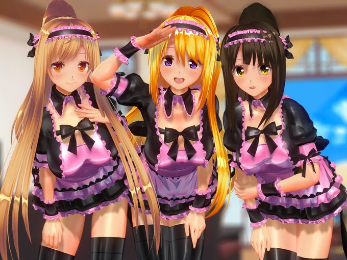 ポニテのメイドたち
#CM3D2 #COM3D2 