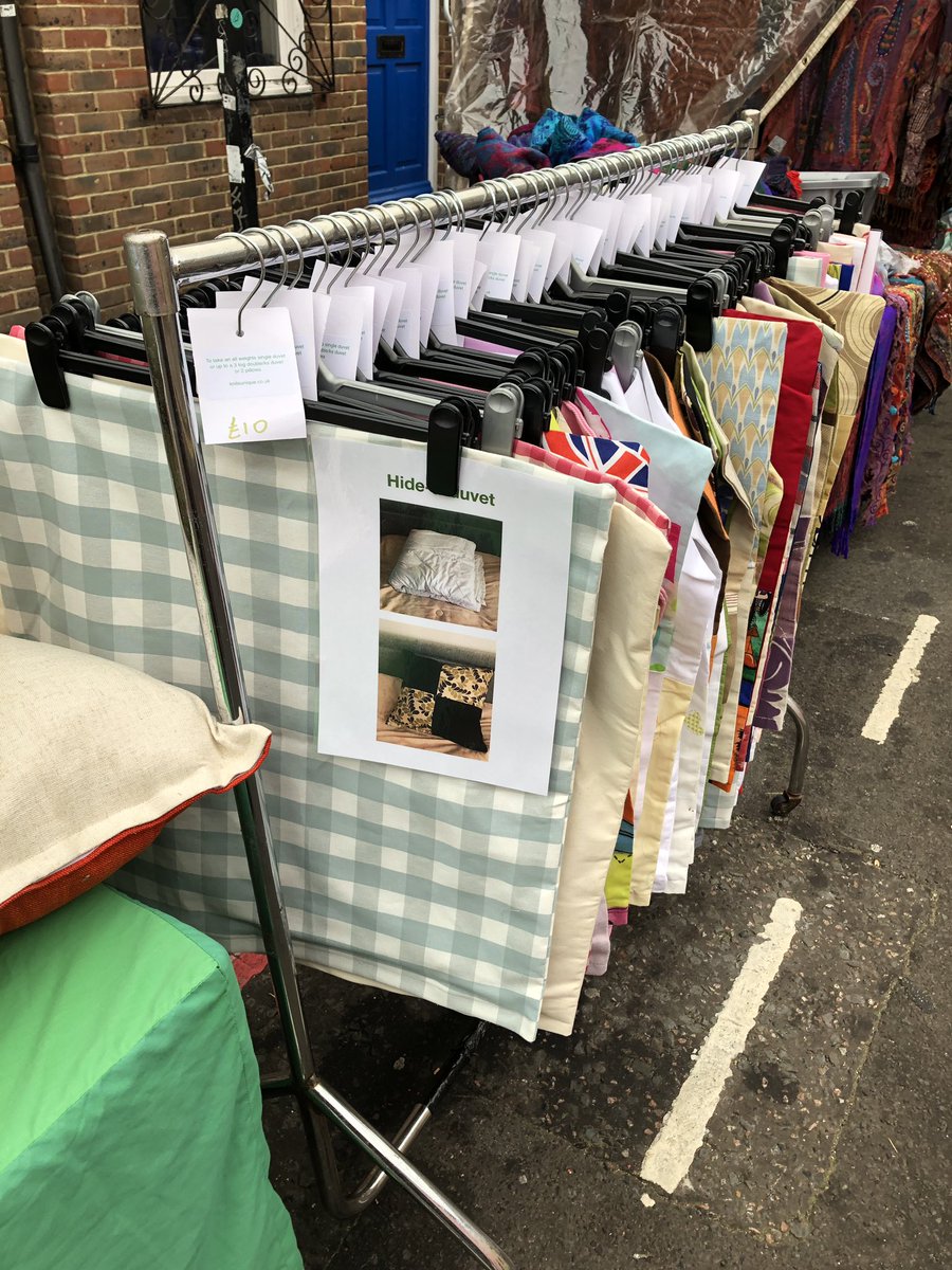 Knitsunique's tweet photo. All set up at Upper Gardner Street Brighton. New Hide-a-duvets and £10 off when you spend £30 offer until the end of the month. #Brighton #handknit #hideaduvet https://t.co/Hof2MqZEBO