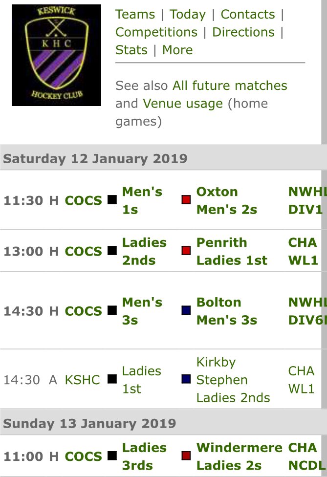 Keswick Hockey Club tweet media
