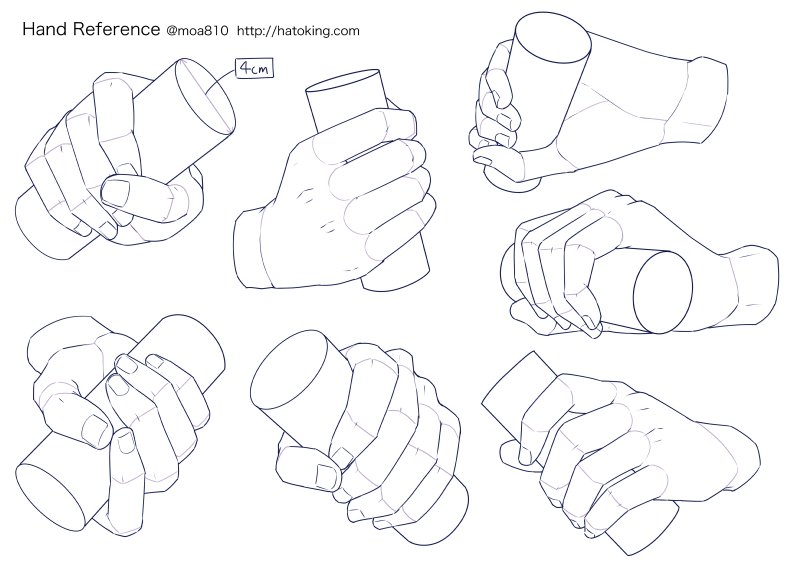 Moa お知らせ トレスokな手のイラスト資料集に ハート Heart Shape を追加しました Hand Refs For Artists T Co wjw0jtjn