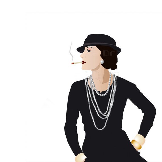 Chanel Illustration #voguet #vogueteam #vintage etsy.me/1sKyCTs
