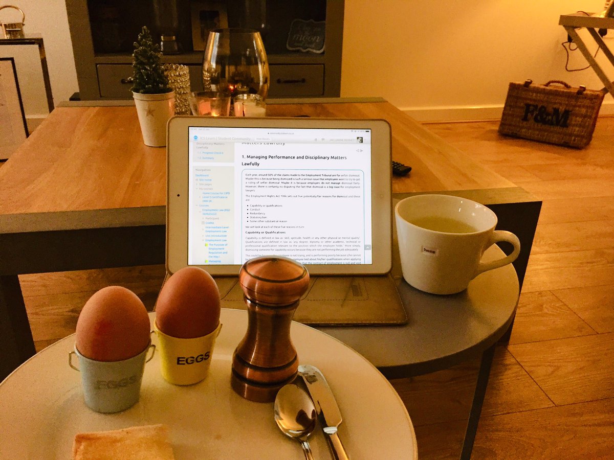 HRJaebenn's tweet image. Current Saturday morning setup! CIPD level 5 has taken me longer than I wanted but feeling motivated to get it finished by the end of the month! Just one last assignment to go. 🙏🏼🤓 #cipdstudents @ICSLearn