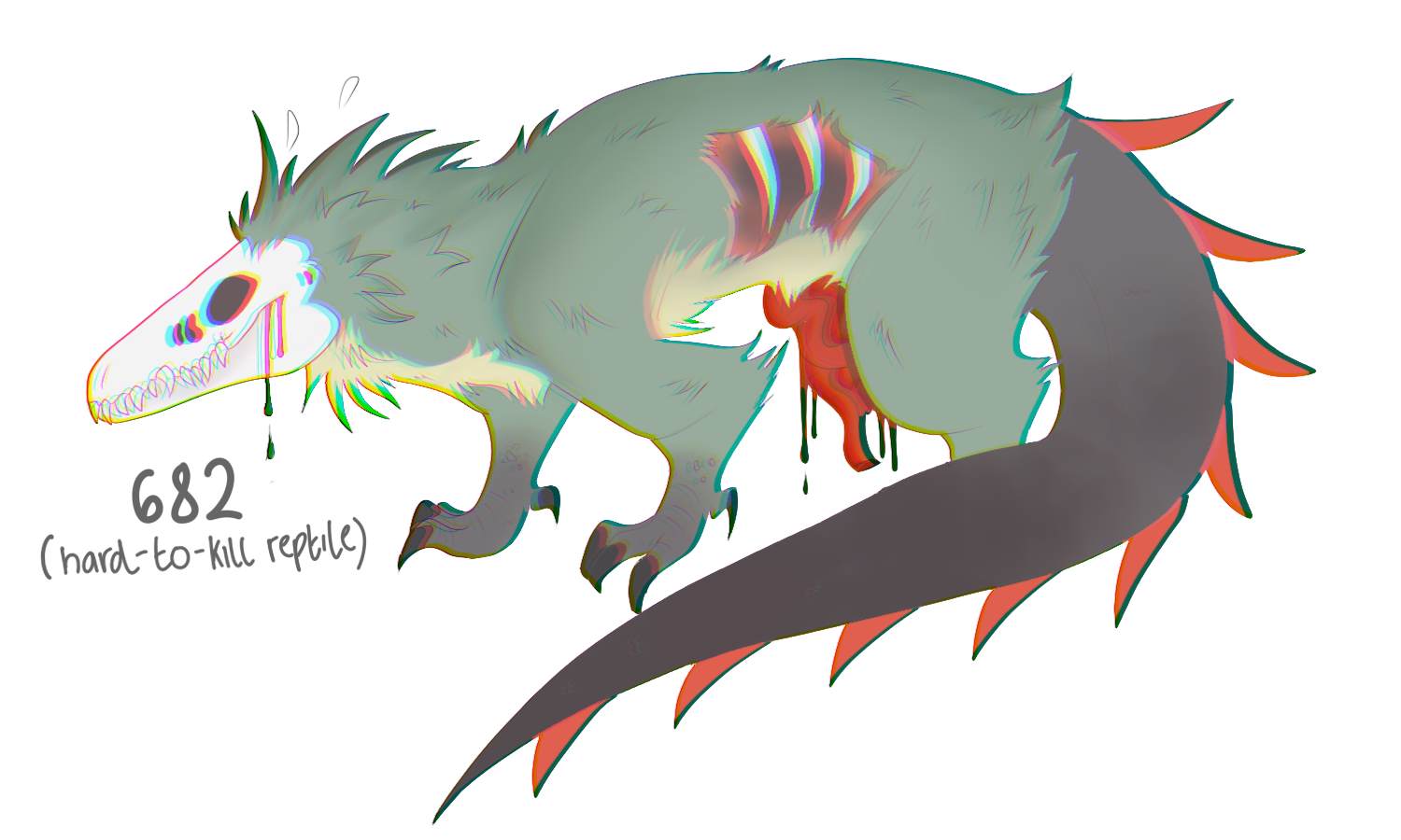 scp-682 cute? #SCP #scp682