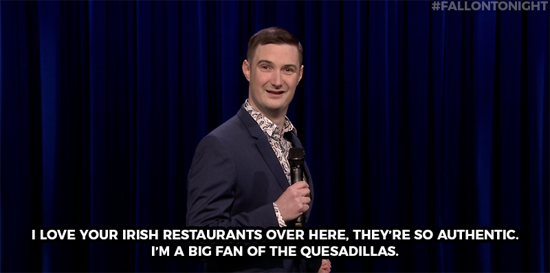 FallonTonight's tweet photo. .@SeanyFinnerty is still getting used to life in America #FallonTonight https://t.co/6zlejtscjY