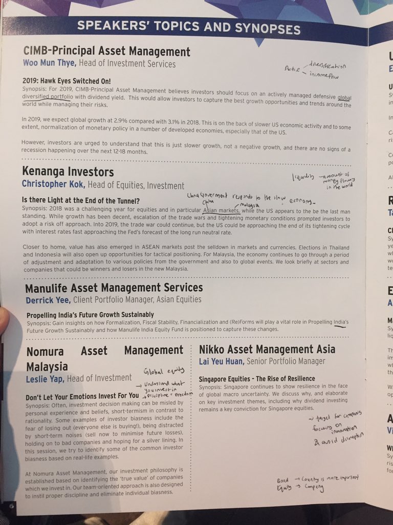 zirahazlan's tweet photo. #2019checklist
Work on Financial literacy. -AM key takeaways (Global/Asian/India/Singapore markets) https://t.co/25UkJERING