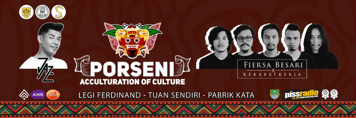 OSIS SMAN 1 CIAMIS Proudly Present Opening Ceremony PORSENI 2019 🎭Acculturation of Culture🎭

📅 14 - 15 January 2019
📌 SMAN 1 Ciamis 

Special guest star:
-Jaz 
-Fiersa Besari

Ticket 🎫
💰Presale Rp125.000
💰OTS Rp150.000
*khusus alumni

Contact Person 
📞 085871840357 (Agia)