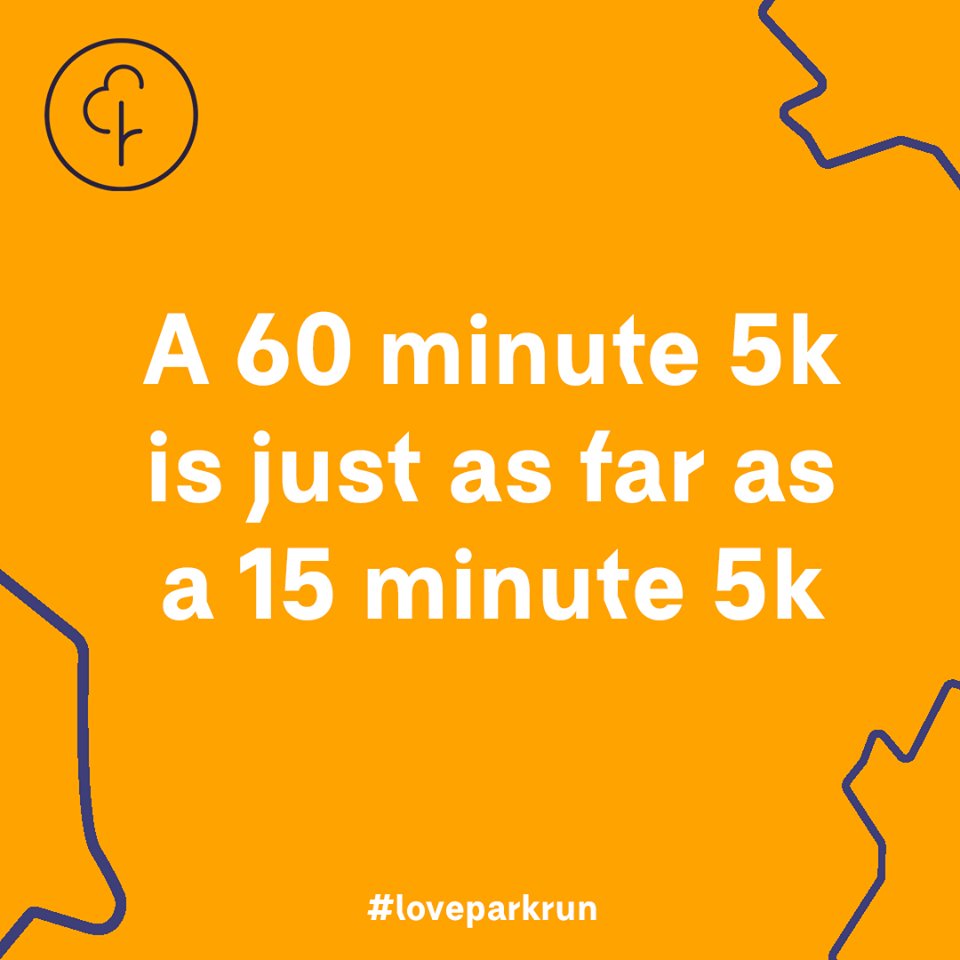 parkrunUK's tweet photo. Everyone is welcome at parkrun - whether you walk, jog, run or volunteer 👋🏾

Nobody finishes last, we'd love to see you this morning!

🌳 #loveparkrun https://t.co/DHYZiO6TaB