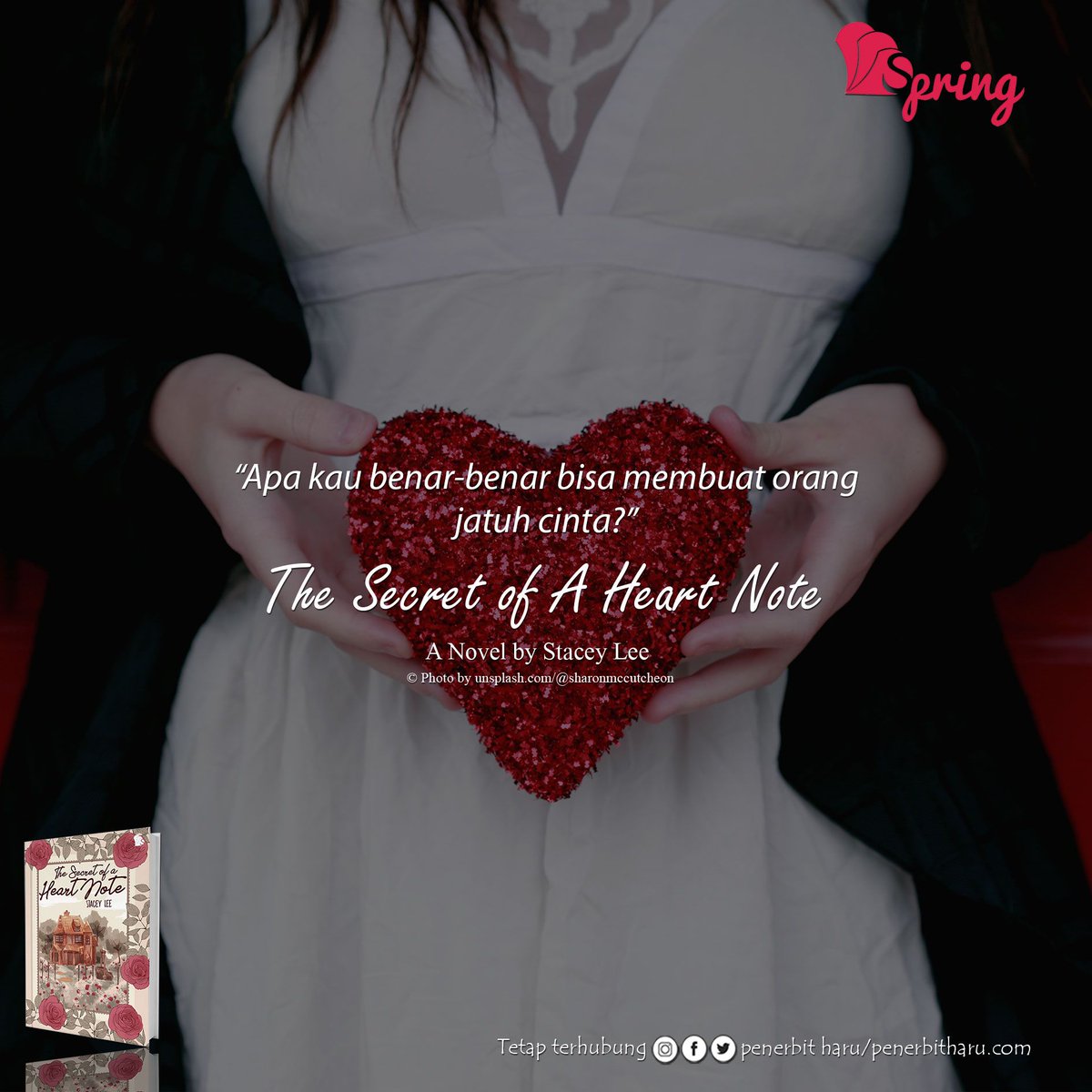 penerbitspring's tweet photo. "Apa kau benar-benar bisa membuat orang jatuh cinta?

Bisa atau tidak

#PenerbitSpring 
#MySpringStory 
#TheSecretOfAHeartNote 
#NovelTerjemahan 
#Buku  
#quotesoftheday 
#2019 https://t.co/3J8oVVjS8b