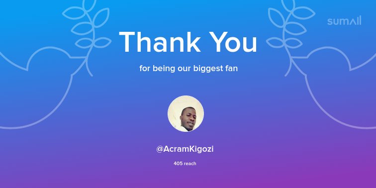 AfricanConsult's tweet photo. Our biggest fans this week: @AcramKigozi. Thank you! via https://t.co/1cSjLviswW https://t.co/nFlYoyKJPs