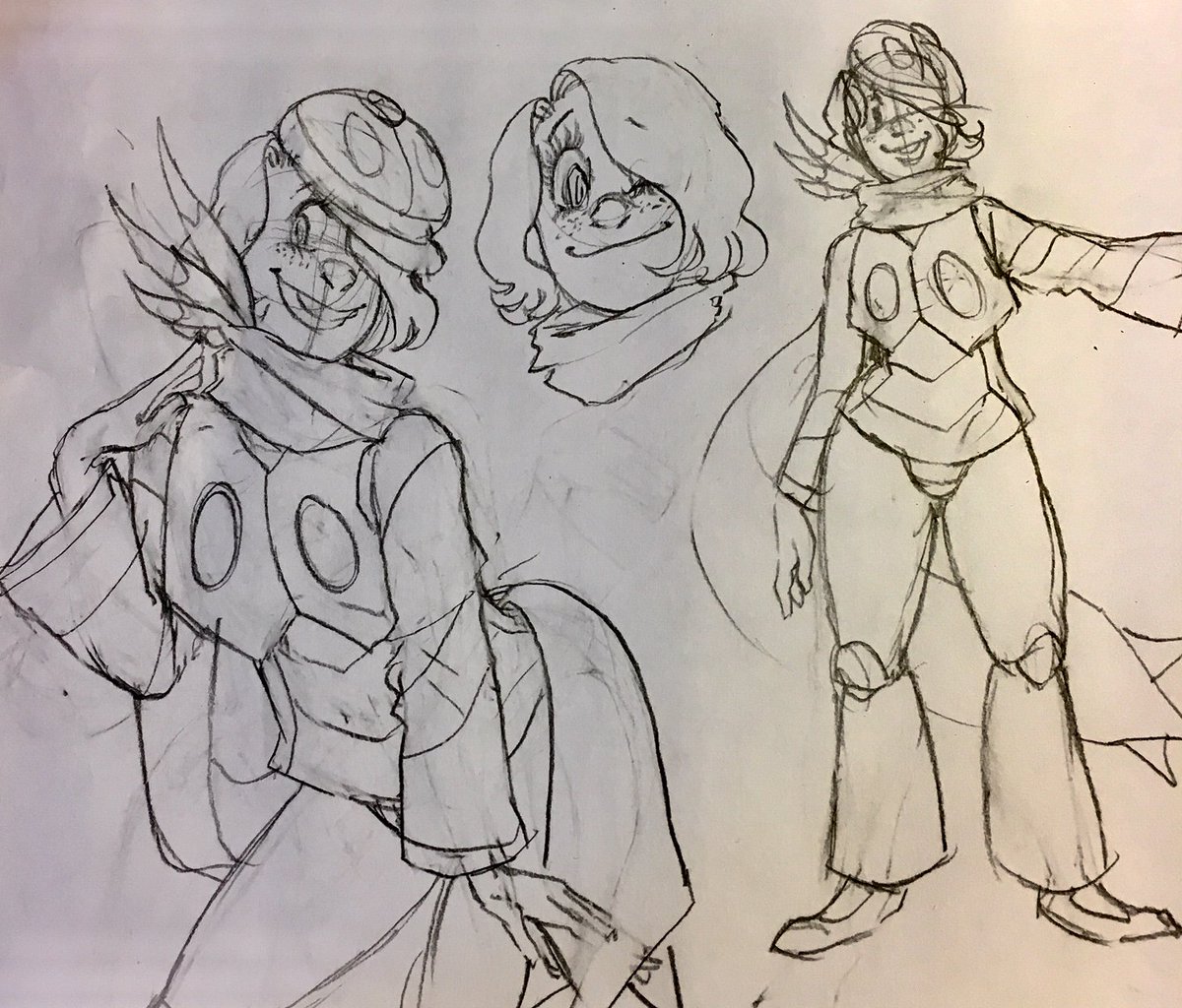 Doodle of an OC named Harold who I haven't drawn in a long while! 