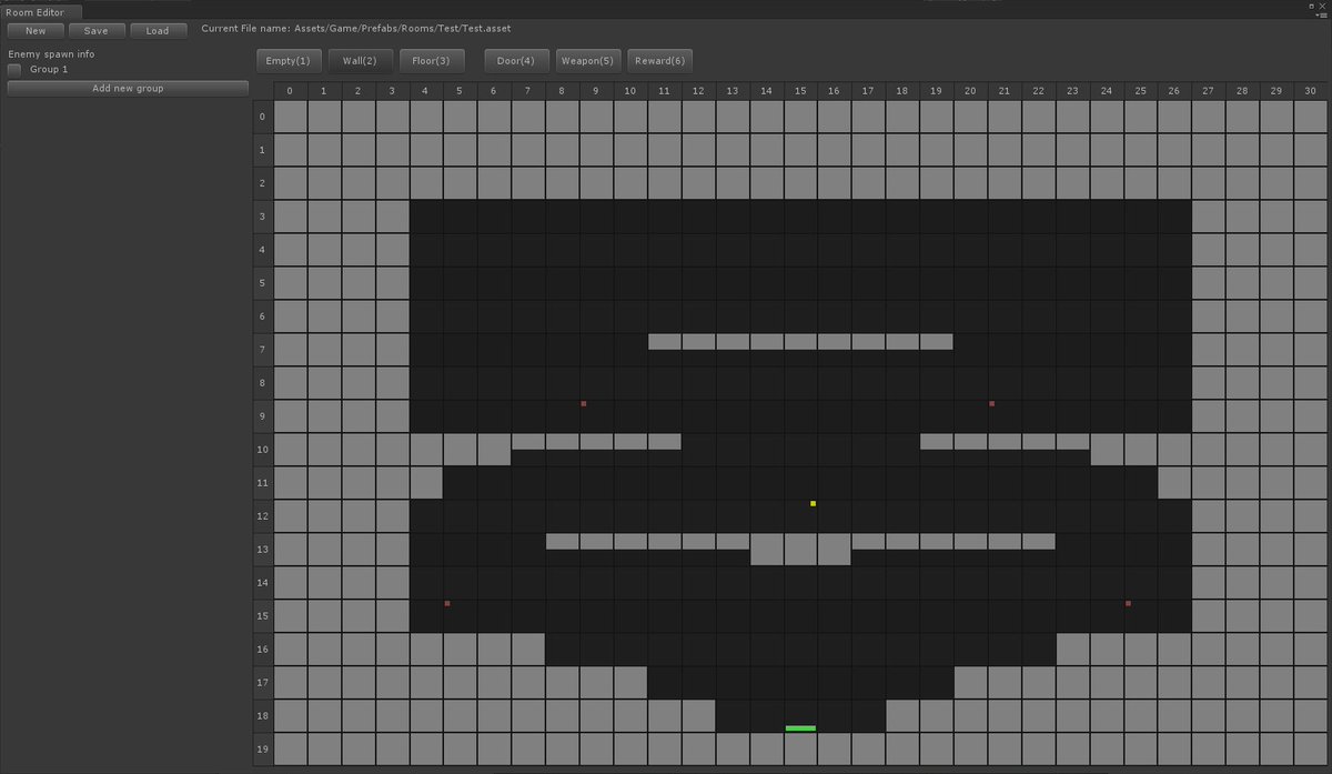 Working on very simple room editor with Odin Inspector
#gamedev