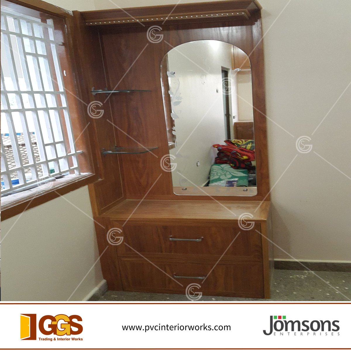 GGSPvcInterior's tweet image. Looking for #PVCdressingTable? #GGSinteriorWorks offer pvc dressing table, made from trusted jomsons pvc material supplier. For more details contact us:+91 9944840064. #HomeInteriorDesignTamilnadu #InteriorDesignerTrichy #PVCInteriorWorks #InteriorDesignersMadurai #PVCDoorsTrichy