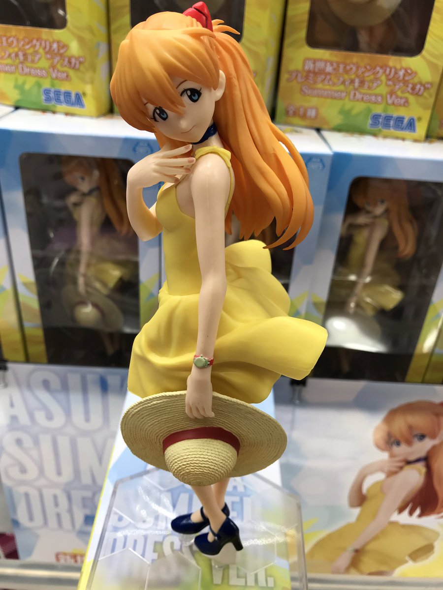 ট ইট র スピカ大宮南銀店 景品情報 新世紀エヴァンゲリオンpmフィギュア アスカ Summer Dress Ver が入荷しました 黄色のドレスがとても似合っていて可愛いです 麦わら帽子も似合う 新世紀エヴァンゲリオン アスカ スピカ大宮南銀店