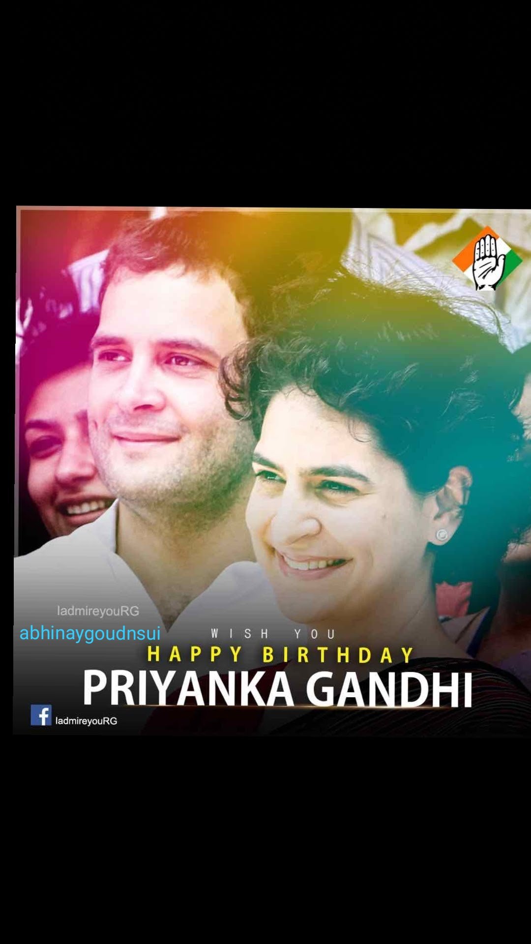 Happy birthday Priyanka Gandhi ji  