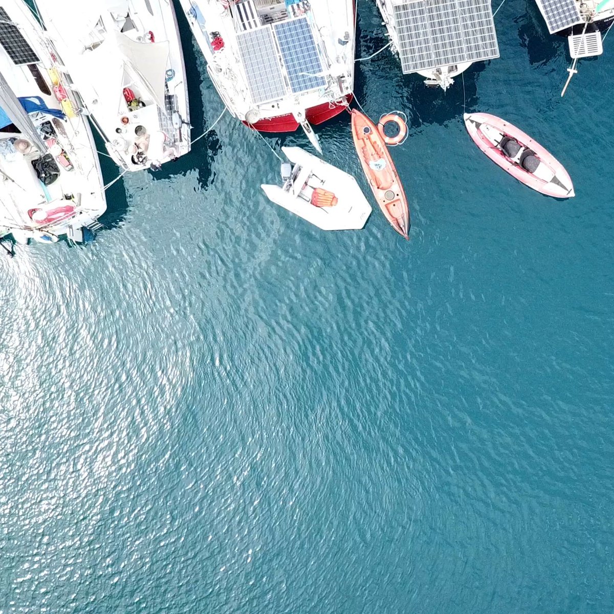 EntropyBoat's tweet image. Seeing the year end with a floating solarpunk gathering at Great Barrier Island