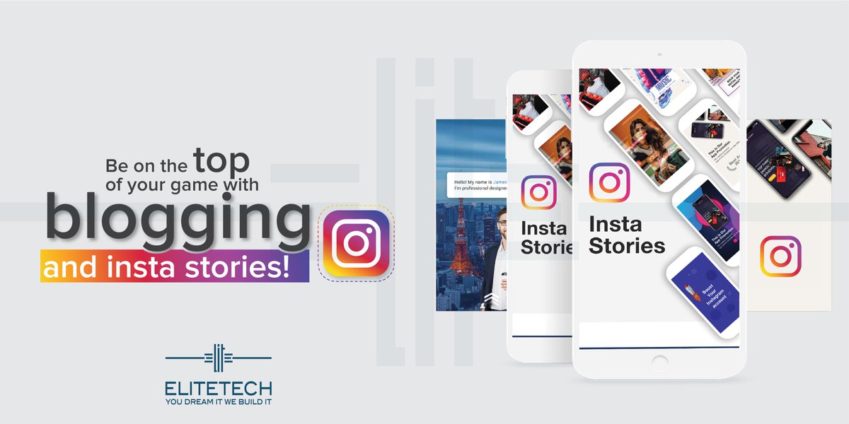 EliteTechPK's tweet photo. Reach your customers the right way! We offer you an amazing service! Be it your #product or #service we have got it covered with blog posts and insta stories! So contact us now!

#EliteTech #DigitalMarketing #Insta #Blog #Stories  #YouDreamIt #WeBuildIt #EliteTechPk #EliteTechKHI https://t.co/xrlE5OYNKp
