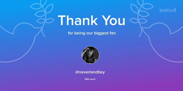 Our biggest fans this week: @neverlandbxy. Thank you! via sumall.com/thankyou?utm_s…