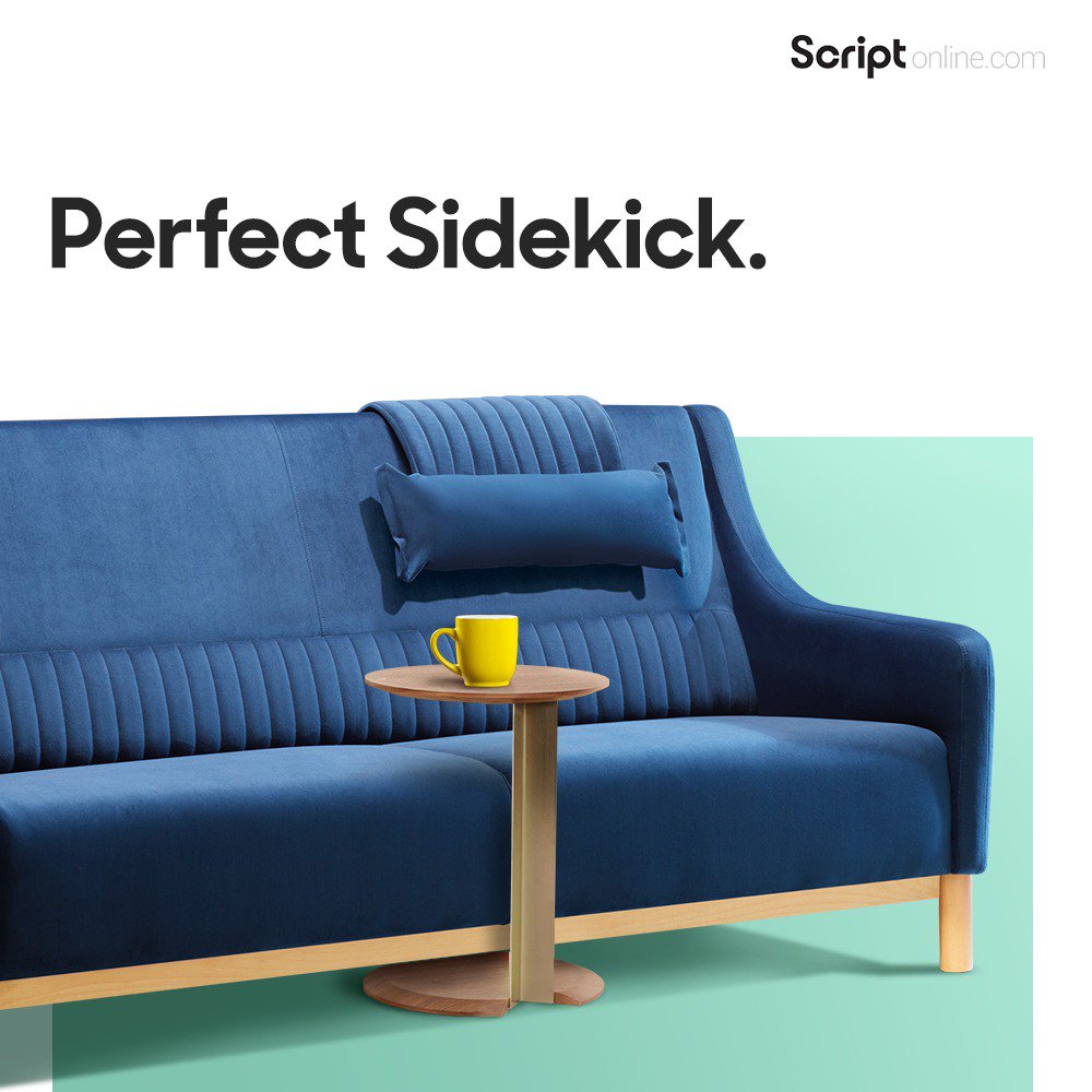 scriptonlineind's tweet image. An amalgamation of metal and wood, the Latt corner table endearingly holds everything from a pretty plant in a ceramic pot to a cup of coffee.
It embraces what you like and makes sure it's always around the corner. #ScriptYourSpace