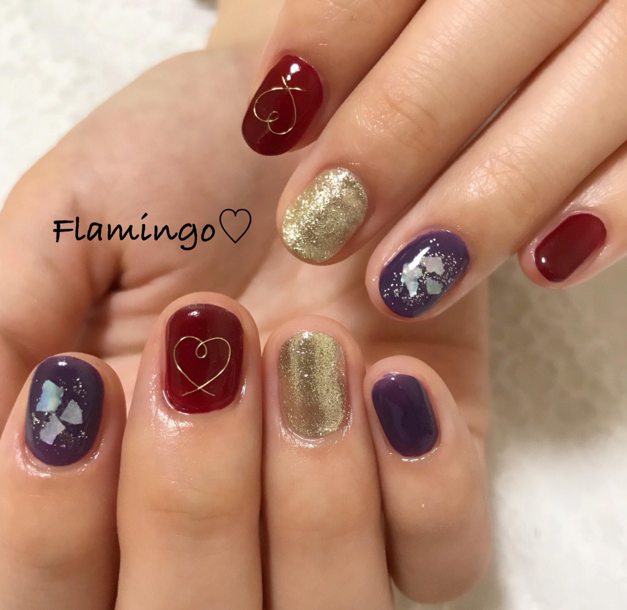 越谷自宅ネイルサロン Flamingo En Twitter 成人式ネイル ネイル 成人式ネイル ボルドー ニュアンスネイル 冬ネイル キラキラネイル ラメネイル ハートネイル シェルネイル シェルストーン トレンドネイル セルフネイル 越谷 越谷ネイルサロン
