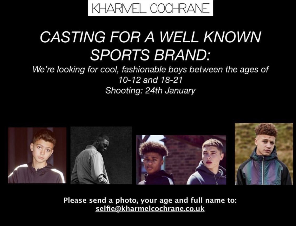 QuirkyKidz's tweet photo. If you match the brief please apply but also add your Agent @quirkykidz so we’re kept in the loop, we’ll need to oversee the licensing. #opencall #selfie #castingdirector #selfsubmit #quirkykidz #sportsbrand https://t.co/Swcp17IyLn