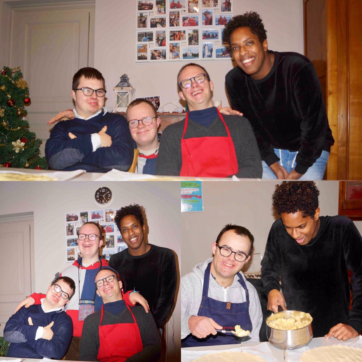 Retour à la coloc cette semaine après les vacances de Noël en famille. Préparation des galettes des rois avec Félix... pour les partager dimanche avec tous nos amis bénévoles. Bon week-end à tous les amis !
#Diademe #Dinard #Handicap #Solidarité #Inclusion #Trisomie21