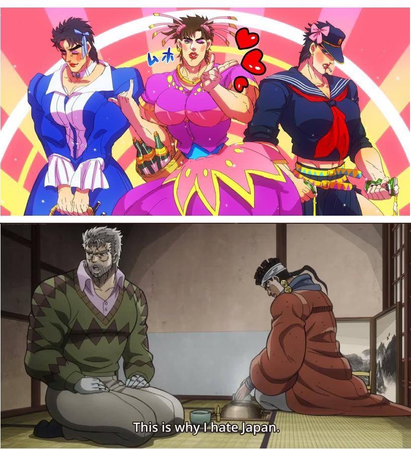 Are traps gay? #jjba #stardustcrusader #part3 #jotaro #Joseph #Jonathan.