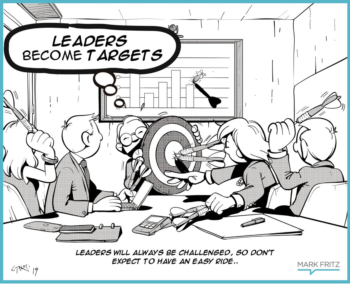 MarkFritz's tweet image. When you lead, you will be a target!  Your best people will challenge  you (which is good), and your worst people will complain about you  (which is expected).   #Leadership #OWNIT!