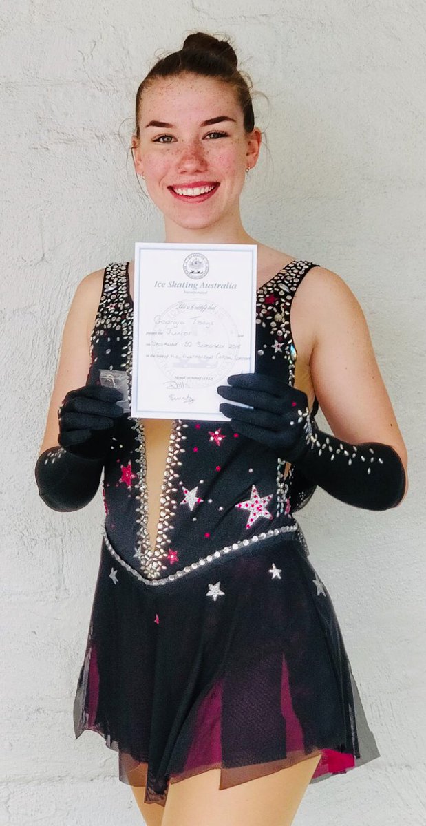 ACTISAofficial's tweet image. Shout-out to #Canberra figure skater Georgia Tongs: in 2018 she finished Year 12, gained entry to Medicine @Uni_Newcastle, passed her @IceSkatingAUS Junior skating tests &amp;amp; conquered the Double Axel jump! The #ACT ⛸ skating community proudly congratulates you, @georgiatongs!