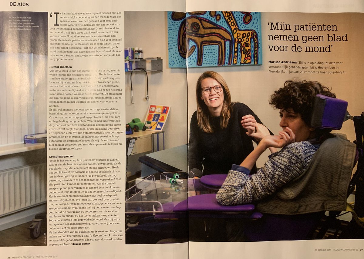 ArtsVG's tweet photo. Stoer! Aios-AVG Marlise in Medisch Contact. “De creativiteit die daarbij komt kijken, vind ik leuk” @avgopleiding https://t.co/MqLofzrpbu