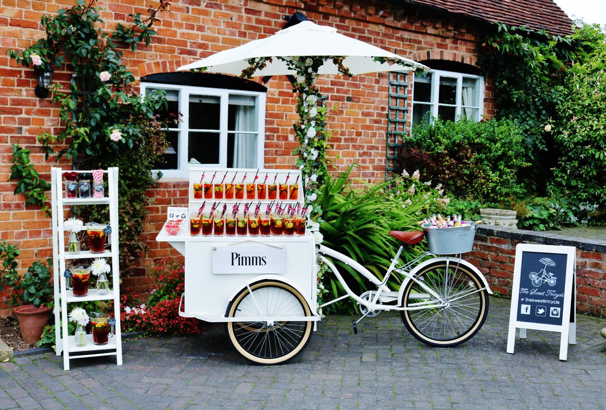 #pimms 🧡

The perfect summer drink to treat all our guests on arrival. For more information about the Pimms Tricycle &amp; other packages we offer, please drop us an email and check out our Website for lots more pictures &amp; package details #thesweettricycle

thesweettricycle.co.uk