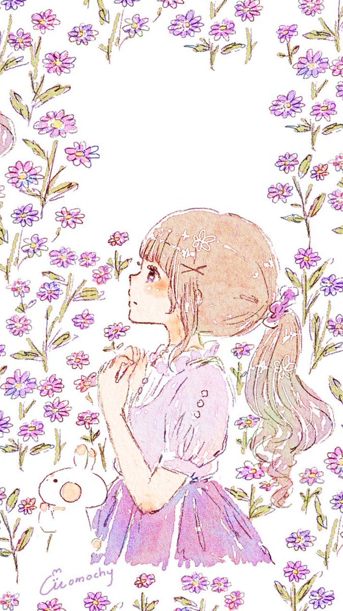 Momochy ももちー בטוויטר サイネリアとシオンのお花のイラストで