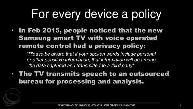 Steve_Lockstep's tweet photo. @gdead MyPOV: Even toys now need Privacy Policies. We must decouple Personal Data from devices, and “ration identity” in the #IoT. This from @Identiverse (previously #CloudIdSummit) 2015: https://t.co/3BbkftcSwi https://t.co/S2MmK9FE8G