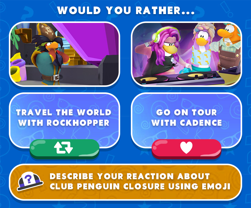 WYRCP's tweet photo. Question #48: Where would you be? #clubpenguin https://t.co/wVWRfsGQ6I