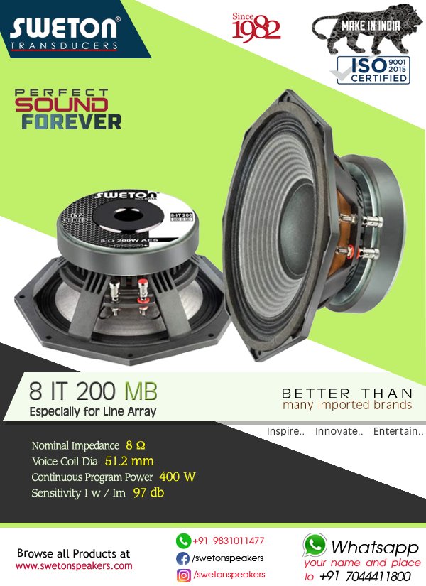 Sweton tweeter on sale