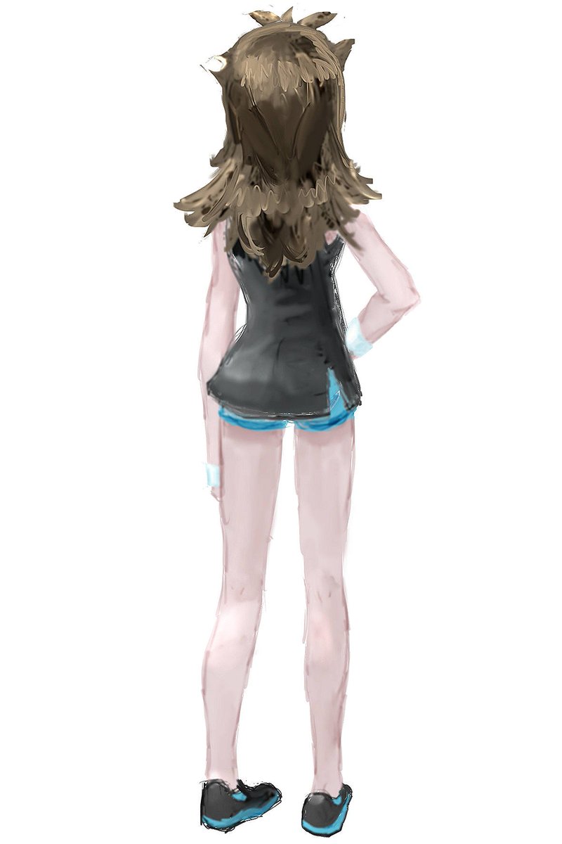 そきりゅ アウトプットフォルム Twitterissa そのまま使える女の子ポーズ500 0 01ブルーちゃん