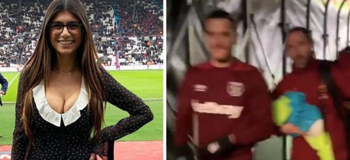 Lucas Perez gets an eyeful of ex-porn star Mia Khalifa in tunnel during  Arsenal game | The Sun Football ⚽ | Scoopnest