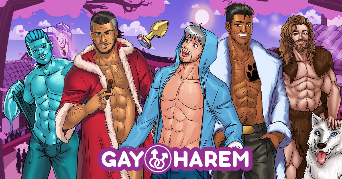 1200px x 628px - Gay Harem is best hentai + #yaoi porn game online for ...