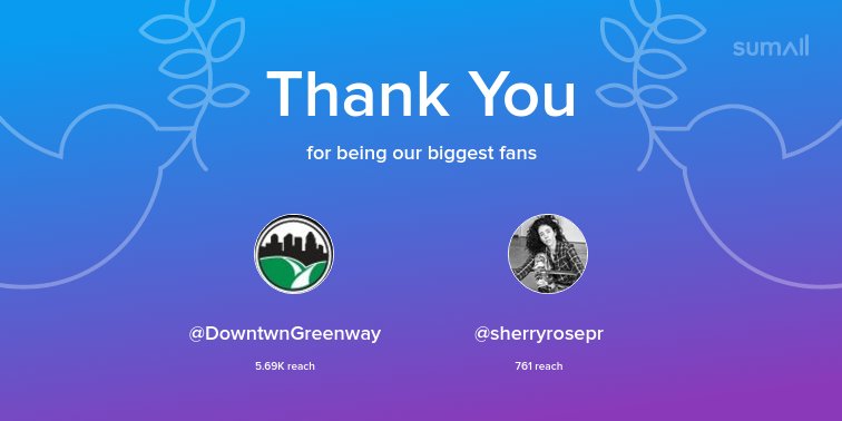 PublicArtGSO's tweet photo. Our biggest fans this week: @DowntwnGreenway, @sherryrosepr. Thank you! via https://t.co/L4Ma1D9imv https://t.co/8VnT09kPFx