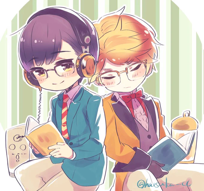 #APHワンドロ版深夜創作60分一本勝負
@Hetalia_1daw 
島国同盟で眼鏡 