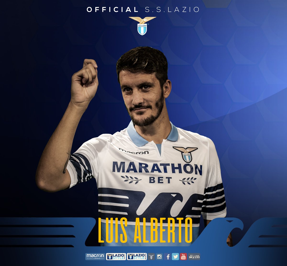 ⏱ 12' | #LazioNovara 1-0
⚽ GOOOOOOOOOL!!!!!!! GOOOOOOOOOOL!!!!!!
🎩 LA SBLOCCHIAMO SUBITO CON @10_luisalberto!!!!!!