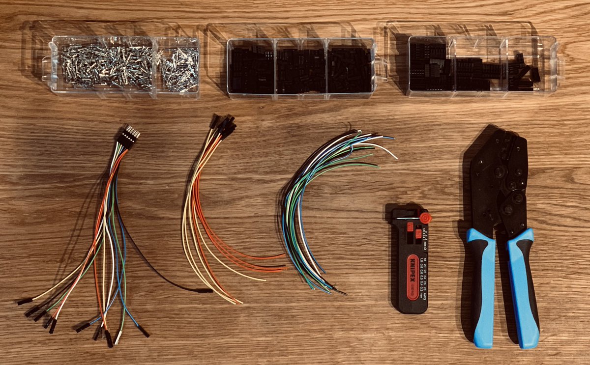 twamueller's tweet photo. Building PMOD adapter cables to connect non-PMOD compatible boards easily to my #iCEBreaker FPGA while watching talks from #35c5 https://t.co/PW44tdA0zQ