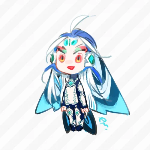 さっきの絵の息抜きに描いてたちび始皇帝 
