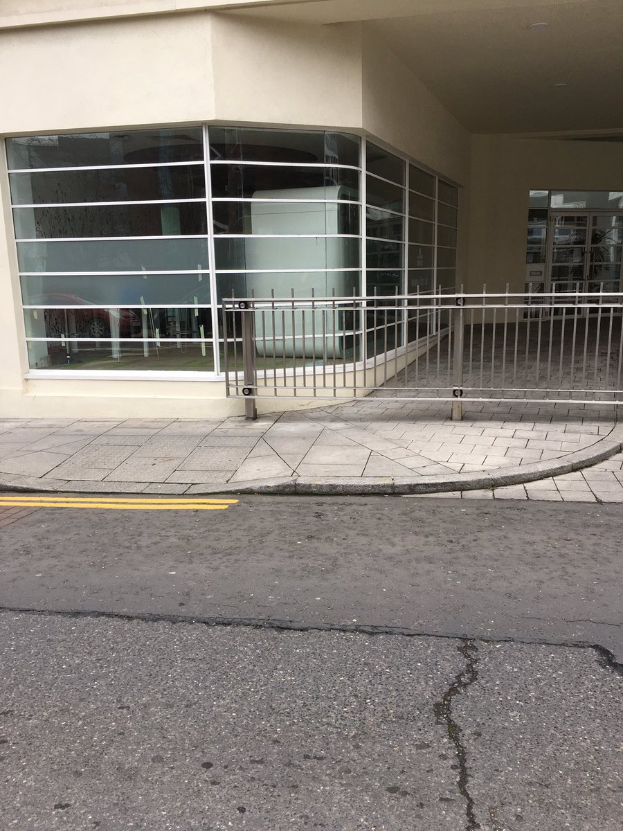 sarahhogan85's tweet photo. @AskKBCIreland First the access ramp is moved around the corner so wheelchairs and buggy’s must walk through the premises, then you lock the gates at the weekend. How does a wheelchair user cross the road other than turning back? https://t.co/4fbkz2JjZc